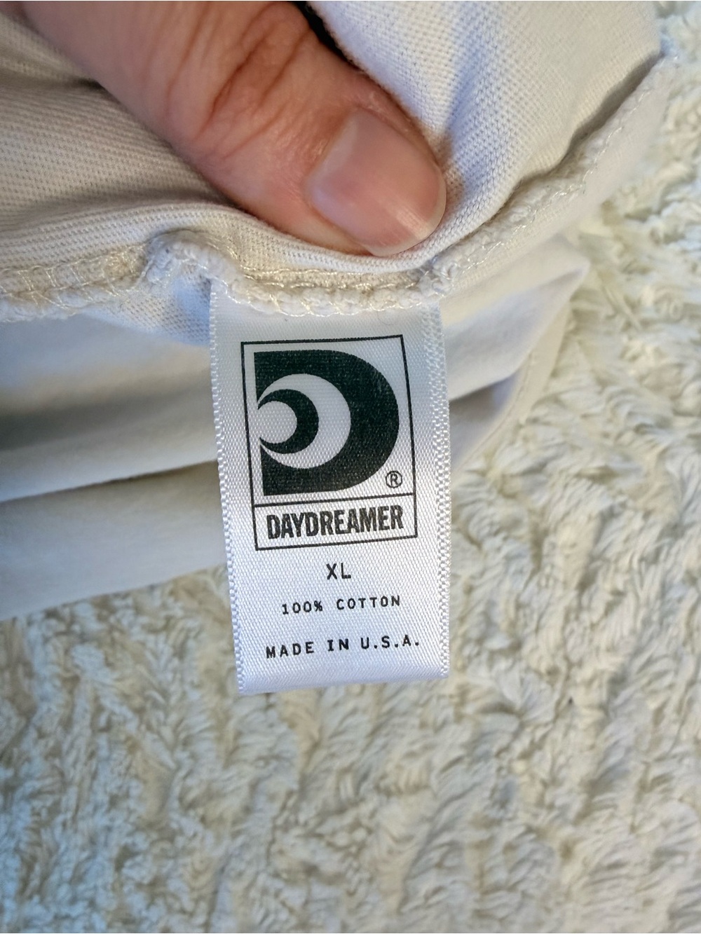 Daydreamer Cream Ringer Tee with Blue Star - Picture 3 of 4